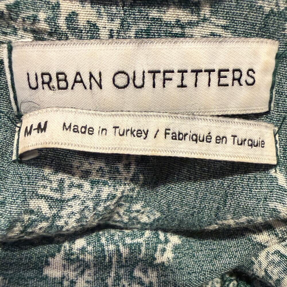 Urban Outfitters Lindsey Floral Open Back Toile Green Midi Dress Medium Coquette - Picture 7 of 9